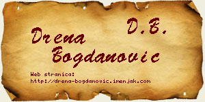 Drena Bogdanović vizit kartica